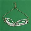 American Diamond Adjustable Bracelet with Mehndi Plating