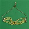 American Diamond Adjustable Bracelet with Mehndi Plating