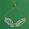 American Diamond Adjustable Bracelet with 2 Tone Plating