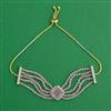 American Diamond Adjustable Bracelet with 2 Tone Plating