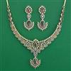American Diamond Delicate Necklace with 2 Tone Plating