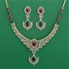 American Diamond Delicate Necklace with 2 Tone Plating