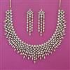 American Diamond Classic Necklace with Mehndi Plating