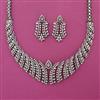 American Diamond Classic Necklace with Black Plating