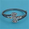 American Diamond Classic Kada with Black Plating