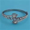 American Diamond Classic Kada with Black Plating