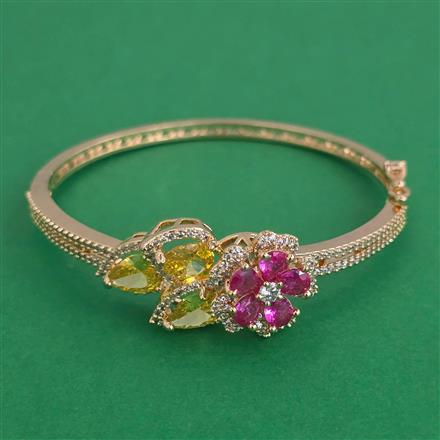 American Diamond Openable kada with Carat Plating