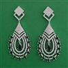 American Diamond Classic Earring with Rhodium Plating