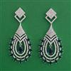 American Diamond Classic Earring with Rhodium Plating