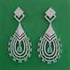 American Diamond Classic Earring with Rhodium Plating