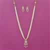 American Diamond Pearl Pendant Set with 2 Tone Plating