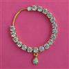 American Diamond Classic Nose Ring with Rhodium Plating 2 Tone Plating