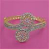 American Diamond Openable kada with Rhodium Plating 2 Tone Plating Mehndi Plating Carat Plating