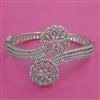 American Diamond Openable kada with Rhodium Plating 2 Tone Plating Mehndi Plating Carat Plating