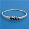American Diamond Openable kada with Rhodium Plating