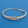 American Diamond Openable kada with Rhodium Plating