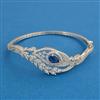 American Diamond Openable kada with Rhodium Plating