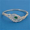 American Diamond Openable kada with Rhodium Plating