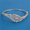 American Diamond Openable kada with Rhodium Plating
