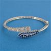 American Diamond Openable kada with Rhodium Plating