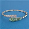 American Diamond Openable kada with Rhodium Plating