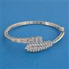American Diamond Openable kada with Rhodium Plating