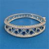 American Diamond Broad Kada with Rhodium Plating