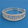 American Diamond Broad Kada with Rhodium Plating