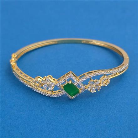 American Diamond Openable kada with 2 Tone Plating