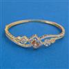 American Diamond Openable kada with 2 Tone Plating
