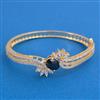 American Diamond Openable kada with 2 Tone Plating Mehndi Plating