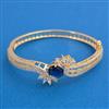 American Diamond Openable kada with 2 Tone Plating Mehndi Plating