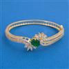 American Diamond Openable kada with 2 Tone Plating Mehndi Plating