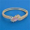 American Diamond Openable kada with 2 Tone Plating Mehndi Plating