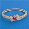 American Diamond Openable kada with 2 Tone Plating Mehndi Plating