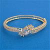 American Diamond Openable kada with 2 Tone Plating Mehndi Plating