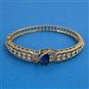 American Diamond Openable kada with Mehndi Plating