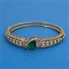 American Diamond Openable kada with Mehndi Plating