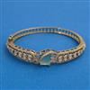 American Diamond Openable kada with Mehndi Plating