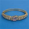 American Diamond Openable kada with Mehndi Plating