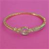 American Diamond Openable kada with Rhodium Plating 2 Tone Plating Mehndi Plating