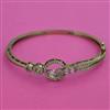 American Diamond Openable kada with Rhodium Plating 2 Tone Plating Mehndi Plating