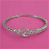 American Diamond Openable kada with Rhodium Plating 2 Tone Plating Mehndi Plating