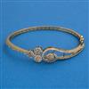 American Diamond Openable kada with Rhodium Plating 2 Tone Plating Mehndi Plating