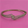 American Diamond Openable kada with Rhodium Plating 2 Tone Plating Mehndi Plating
