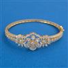 American Diamond Openable kada with Rhodium Plating 2 Tone Plating Mehndi Plating