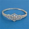 American Diamond Openable kada with Rhodium Plating 2 Tone Plating Mehndi Plating