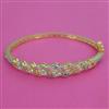 American Diamond Openable kada with Rhodium Plating 2 Tone Plating Mehndi Plating
