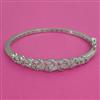 American Diamond Openable kada with Rhodium Plating 2 Tone Plating Mehndi Plating