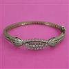 American Diamond Openable kada with Rhodium Plating 2 Tone Plating Mehndi Plating